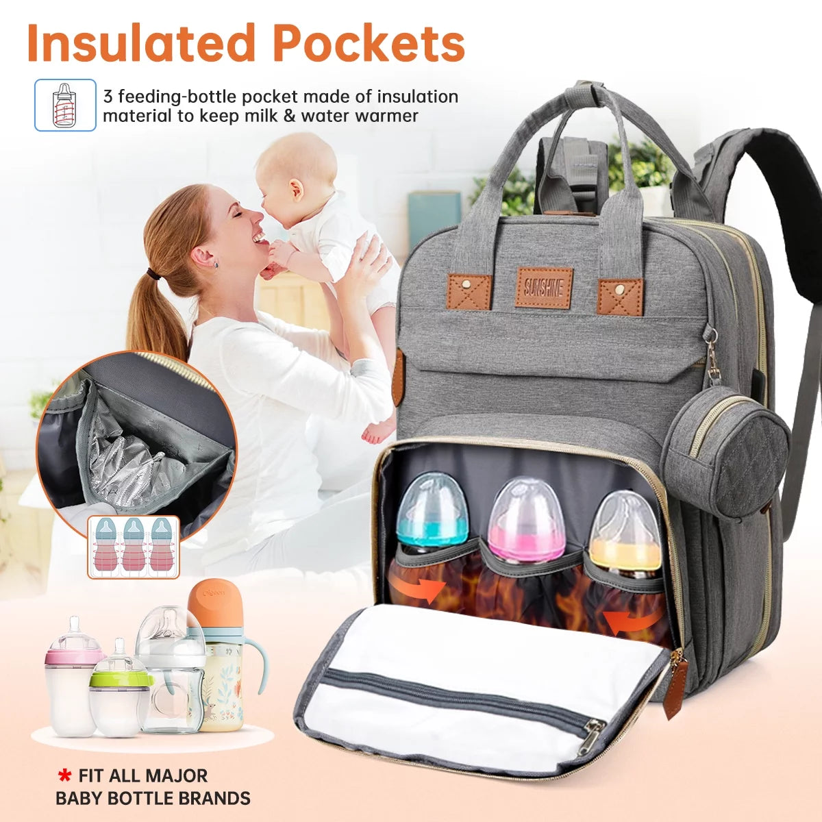 Mochila multifuncional para Bebés